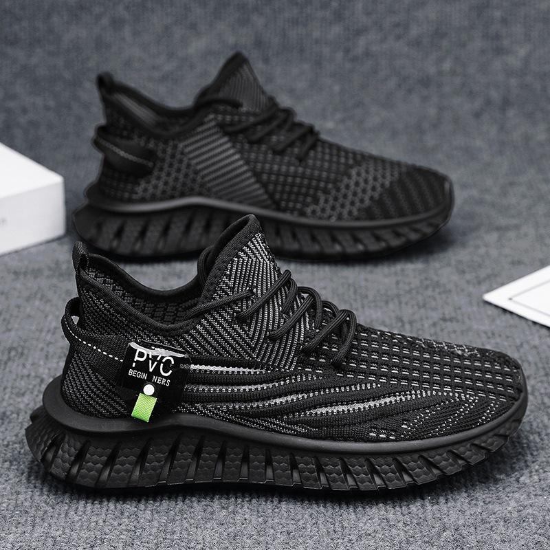 

Casual sports shoes men s fly-woven shoes summer 2025 mesh men s shoes versatile student platform heightening tide shoes men 39