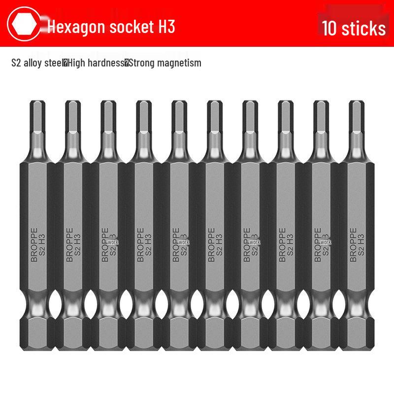 BROPPE Electric Magnetic Phillips Torx Hex S2 Drill Screwdriver Bit