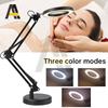 10X Large Rechargeable Magnifying Glass with Light Stand USB Powered 3-Color Led Magnifying Glass For Soldering Iron Repair