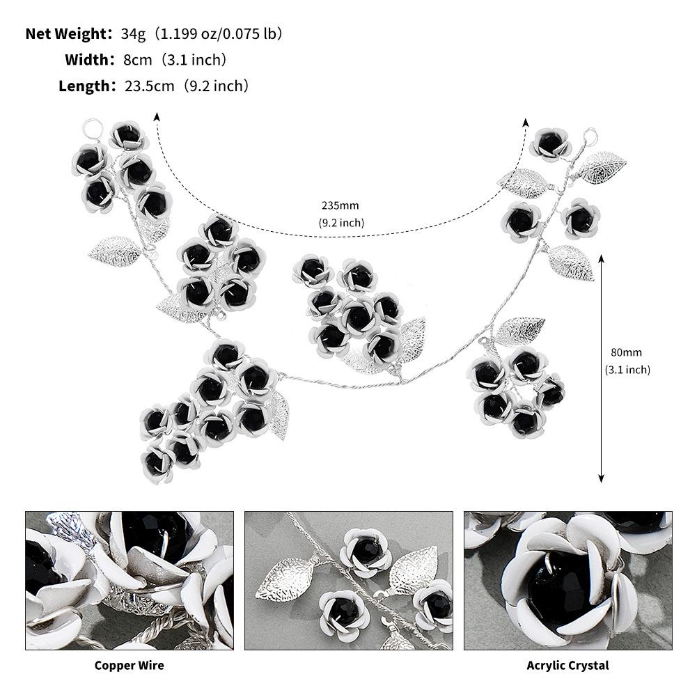 

Ретро аксессуары для волос повязка на голову с черной розой для праздника, вечеринки, нарядная повязка на голову, персонализированная повязка на голову с темной розой