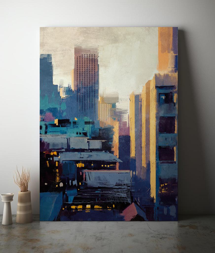 Canvas Painting Metropolis Metropolis Street Art