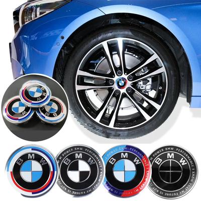 56/68mm Car Wheel Center Covers Hub Caps Auto Badge Hubcaps Replacement for M3 M5 M6 X1 X3 E46 E90 E39 F10 F20 F30 G20 E60 M