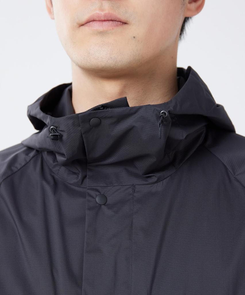 Snow Peak Double Weave Mountain Parka Outer Jacket for Men and Size L U.L. JK-26SU012 Women, BLACK,