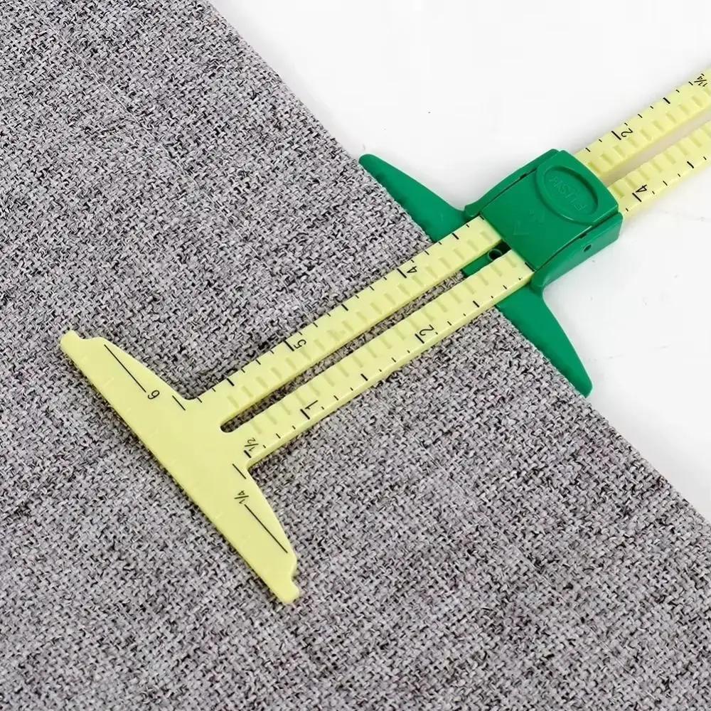 5 In 1 Sliding Ruler Sliding Gauge DIY Sewing Sewing Patchwork Ruler Multi-Functional Plastic Drawing Ruler Household