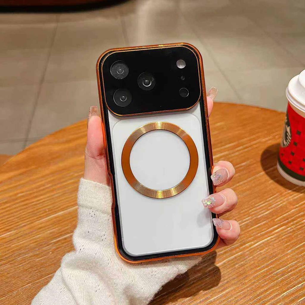 Magnetic Case for iPhone 17 16 15 14 13 12 Pro Max/Plus/Air, with Magsafe & Aluminum Frame & Double Sided Tempered Glass Phone Bumper Cover