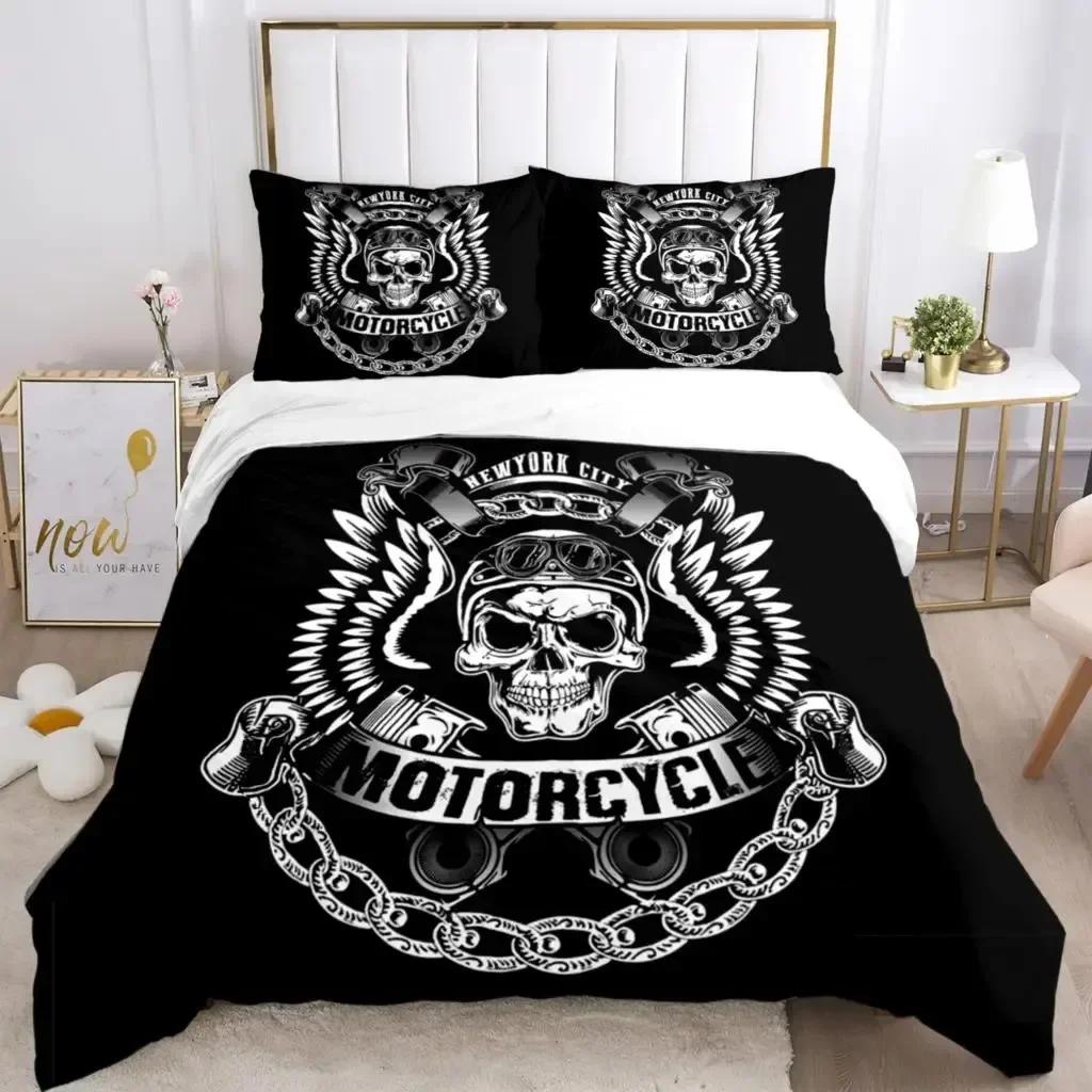 Comforter Skull Art Hd Print Comfortable Duvet Bedding Set Children Bedroom Decoration Home Textile