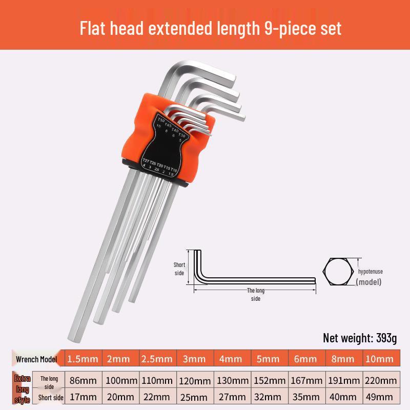 Compact Folding Multi-Tool Set: Metric & Imperial Hex, Torx, Screwdriver