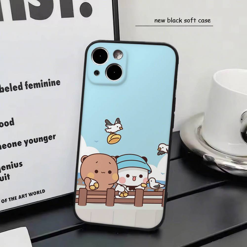 Hot BuBu DuDu Couple Cartoon Phone Case Silicone Soft For IPhone 17 Air 16 15 14 13 12 11 Plus Pro Max Plus