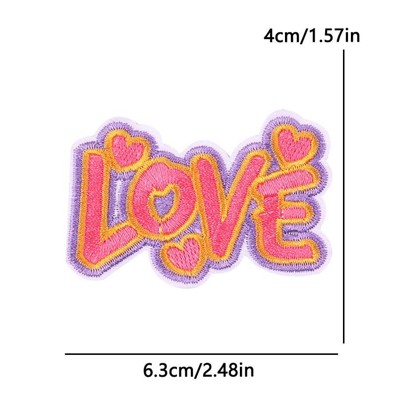 Positive Energy Letter Patch Cartoon Inspirational Quotes Embroidered Patches Iron On Patches For Jeans Jackets Sew Patch DIY
