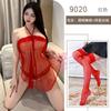 Sex Underwear Sexy Mesh Lace Uniform Temptation Large Size Neck Belly Pocket Straps Pure Desire Suit