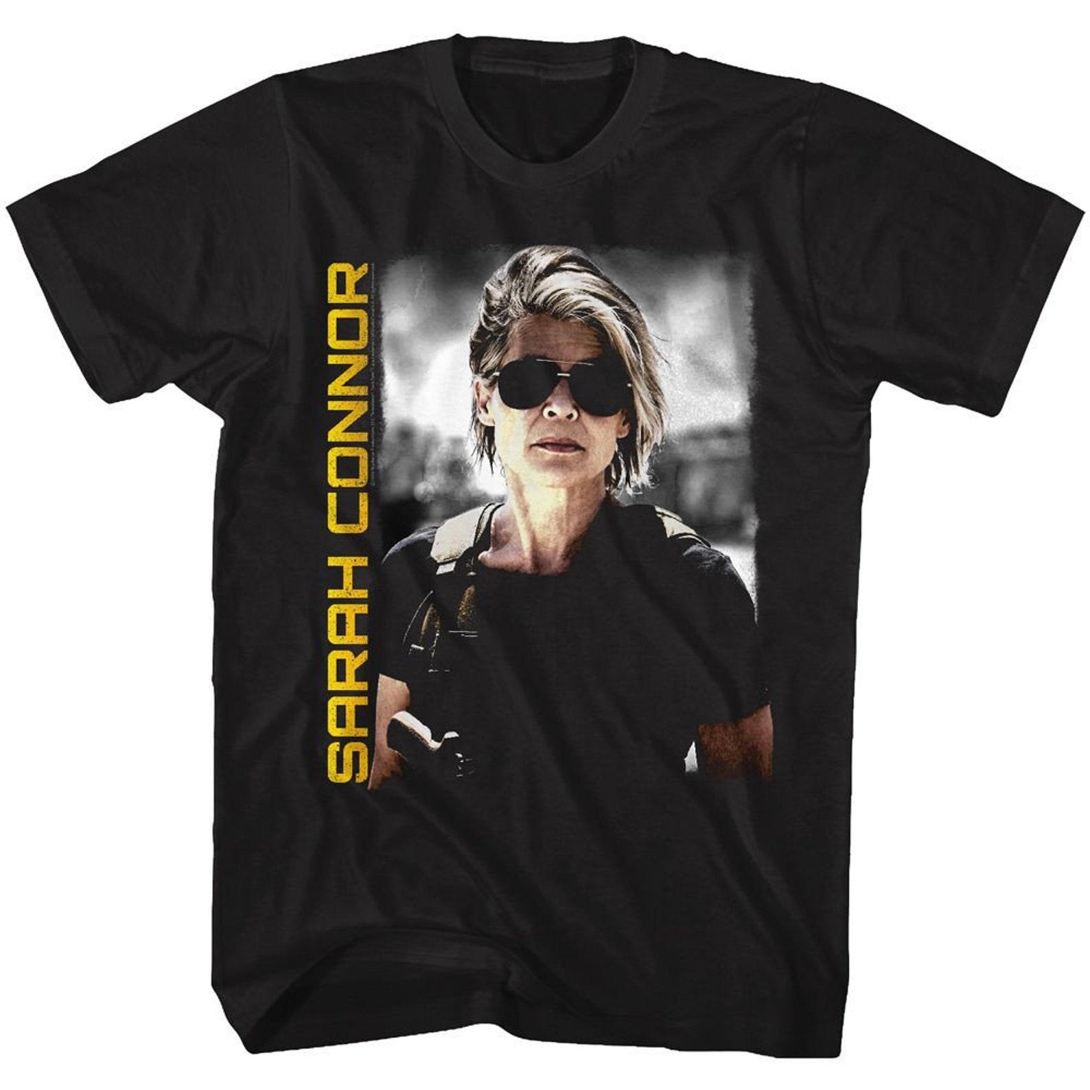 Terminator Dark Fate Sarah Conner Black Adult T-Shirt M