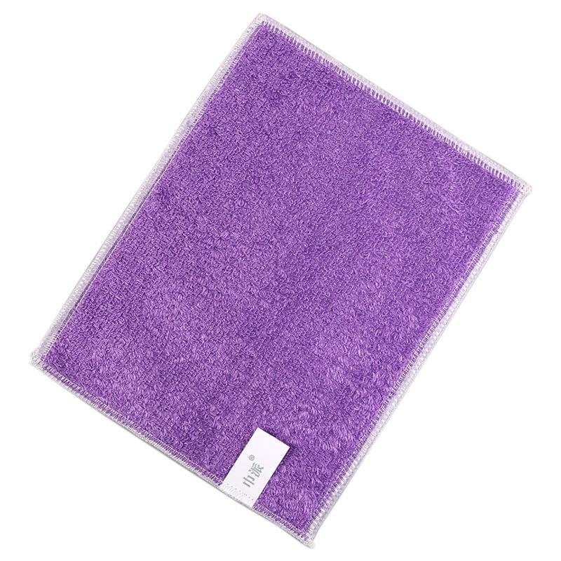 1823 Color Bamboo Fiber Double-Layer Dishcloth - Thick, Absorbent, Oil-Removing Kitchen Cleaning Wipes