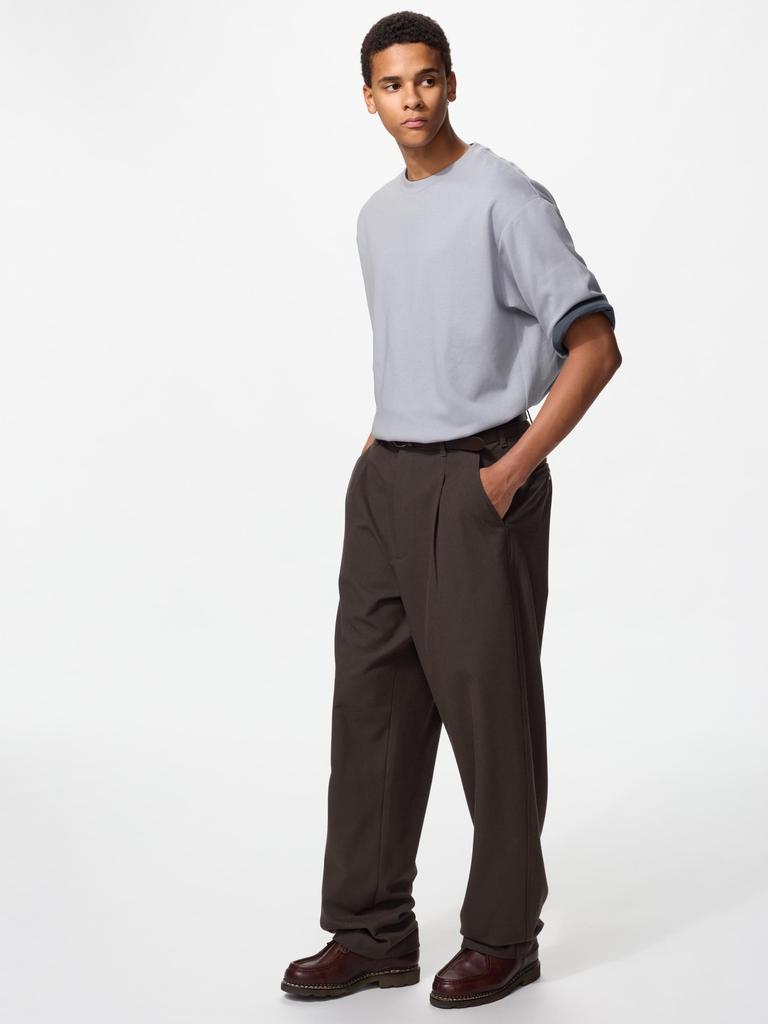 Uniqlo Japan Tuck Relaxed Wide Pants Long