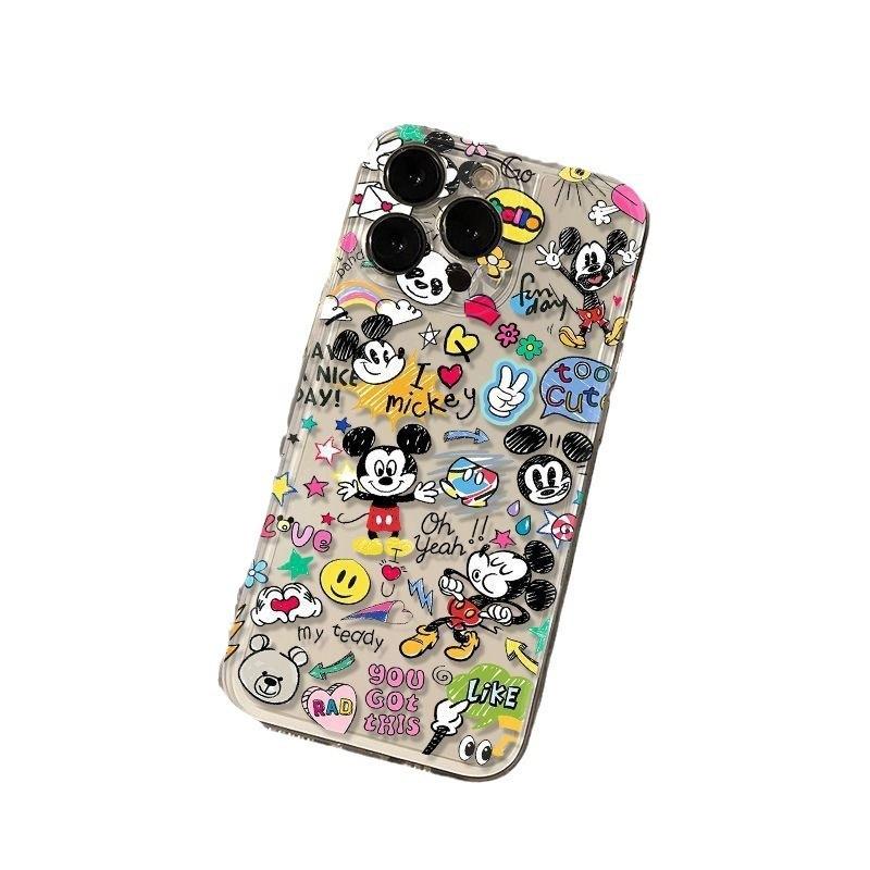 Cute cartoon graffiti iPhone12/13promax/11pro soft XS/7 for Apple 8plus mobile phone case