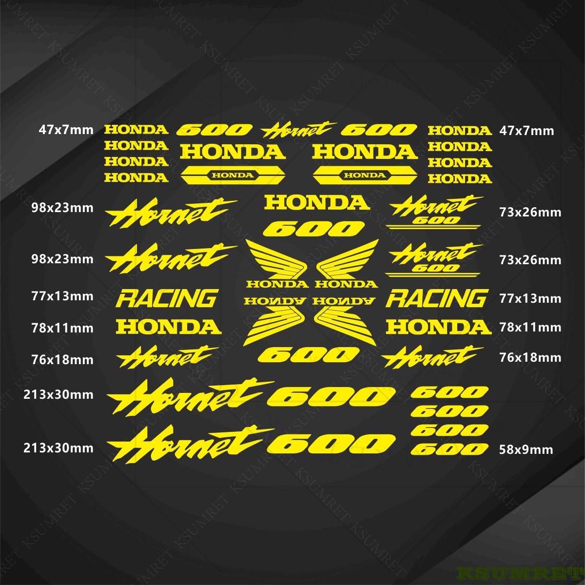 AAADJ1 For Honda Hornet 600 Sticker Motorcycle Stickers Hornet600 Logo Decal Waterproof