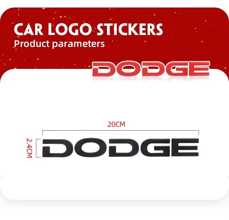 1PC Alloy Spliting Letter Rear Tail Emblem Cover Sticker for Dodge Durango Journey Charger Jcuv Caliber Challenger Nitro Caravan CC8