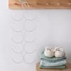 2Pcs Space Saving Belt Scarf Storage Hanger Metal Scarf Tie Rack Multi-layer Scarf Hanger  for Home