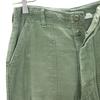 US ARMY 70s DSA Vintage Cotton Satin Baker Pants W30 Khaki Military Men's Used