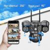 V380 Pro 4G IP Kamera 15MP Wifi Üçlü Lensler Üçlü Ekranlar İnsan Algılama Güvenlik Video Monitörü Dış Mekan Su Geçirmez CCTV Kamera