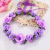 Korean Style Bridal Flower Headband – Wreath Headpiece for Weddings and Beach Vacations