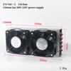 385*65*160mm Power Supply Small Shell Double Tuyere Condenser Radiator Aluminum Fin And Copper Tube Heat Exchanger