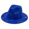 2022 New Paint Graffiti Artist Top Hat Foreign Trade Cross-Border Felt Hat Fashion Jazz Hat Fedorahat