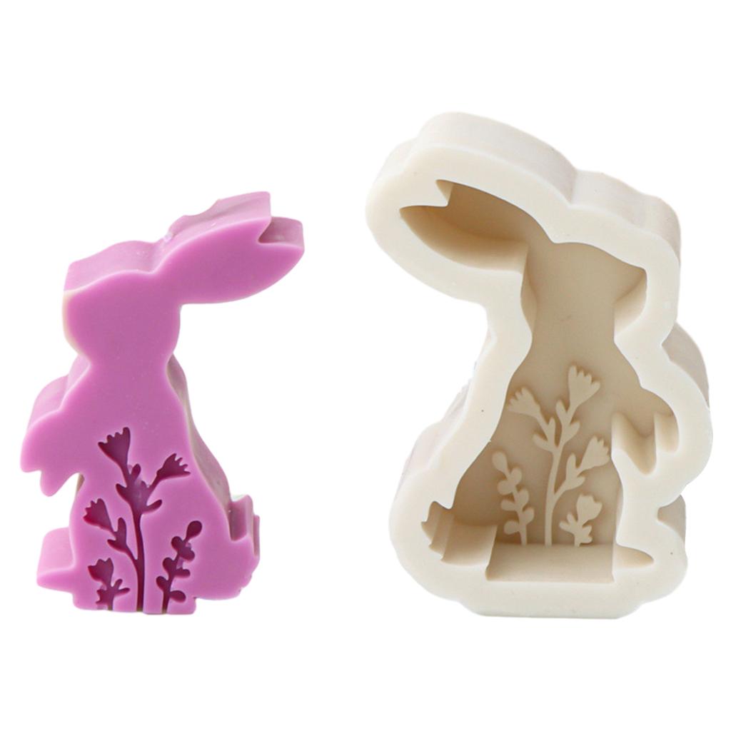 Hasenformen Silikonform handgemachte Wachskerzenform langlebige Epoxidharzformen Hasen Aromatherapie/Aromaformen