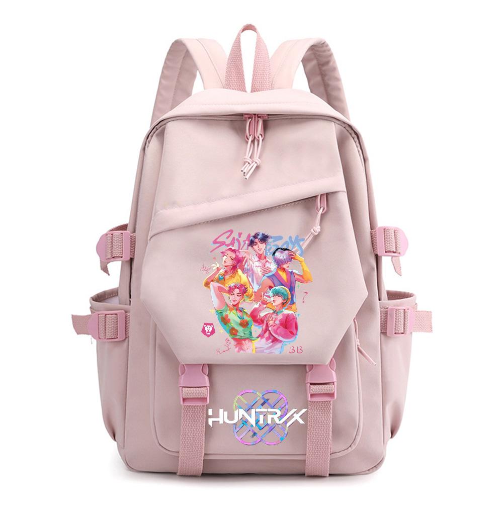 Anime K-Pop Printed Waterproof Backpack for Teen Boy Gril Schoolbag Children Student Women Large Capacity Travel Bag Kid Gift Mochila