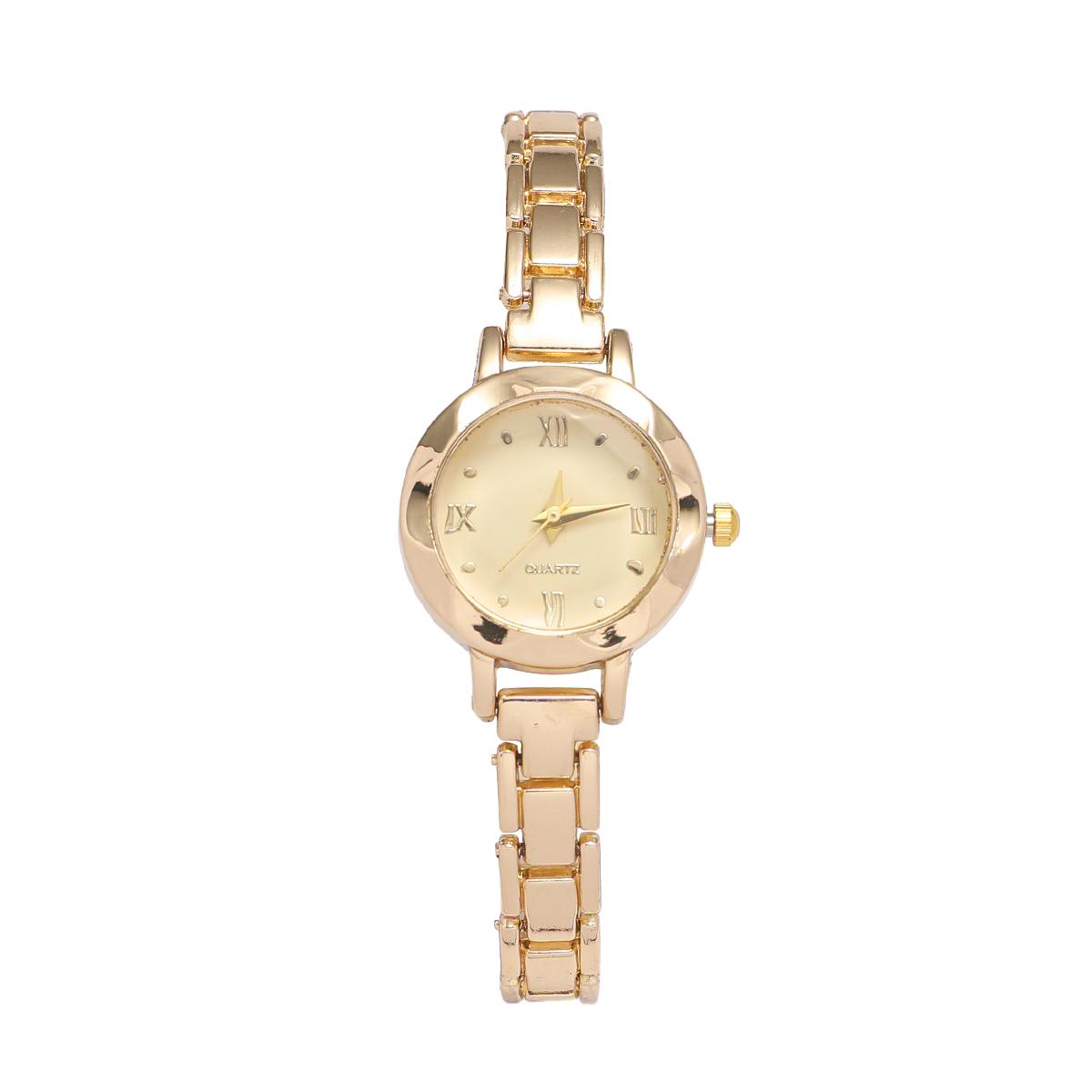 

Small Fashion Cute Shape Round Dial Alloy Strap Women s Quartz Watch for Christmas and Halloween Gifts золотой