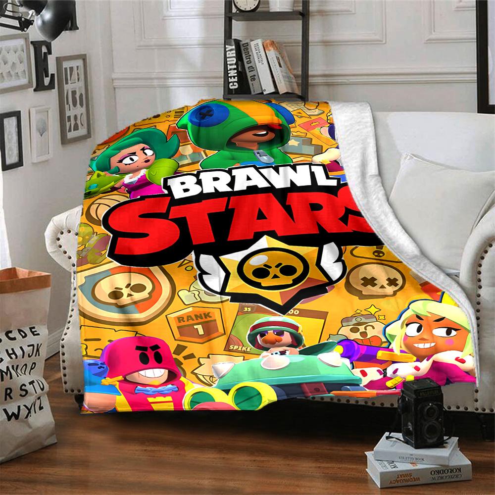 Brawl Stars Blanket Ultra-Soft Perfect for Couch Bed Seaside for All Seasons Stylish Decor Birthday Christmas Gift Blanket