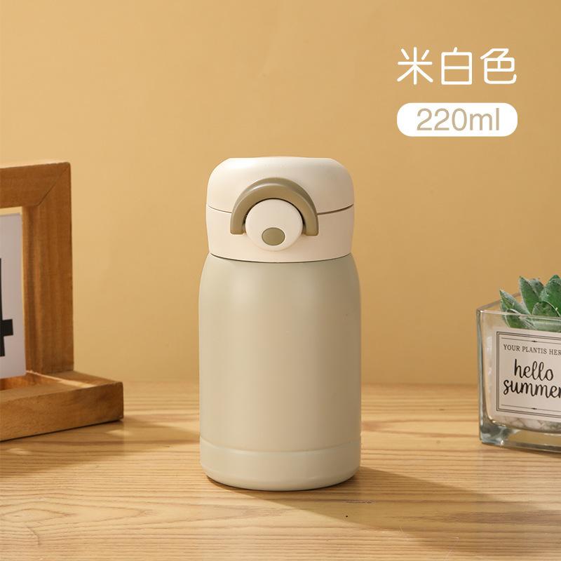 1PCS 220/350ml Mini Thermos Cup Pocket Cup Stainless Steel Thermal Coffee Mug Vacuum Flask Insulated Hot Water Bottle Kids Gift