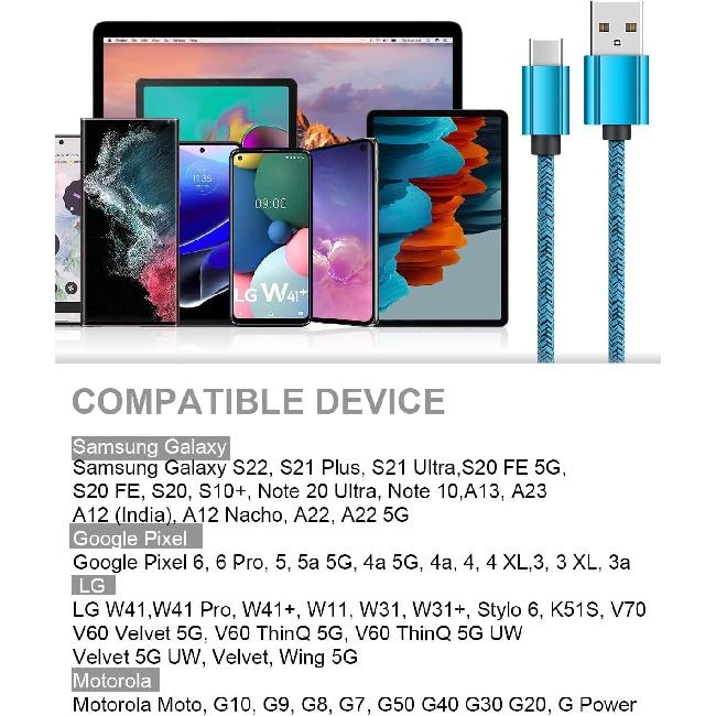 iPhone 17 Charger 3 Ft with USB End, Short I Phone 17Pro Max USBC Car Play Charging Cable for Apple 17 16 15 iPhone Air, Android Samsung Galaxy A17
