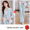 Wine Red Petite Women's Professional Suit Set for Broadcasters and Art Exams