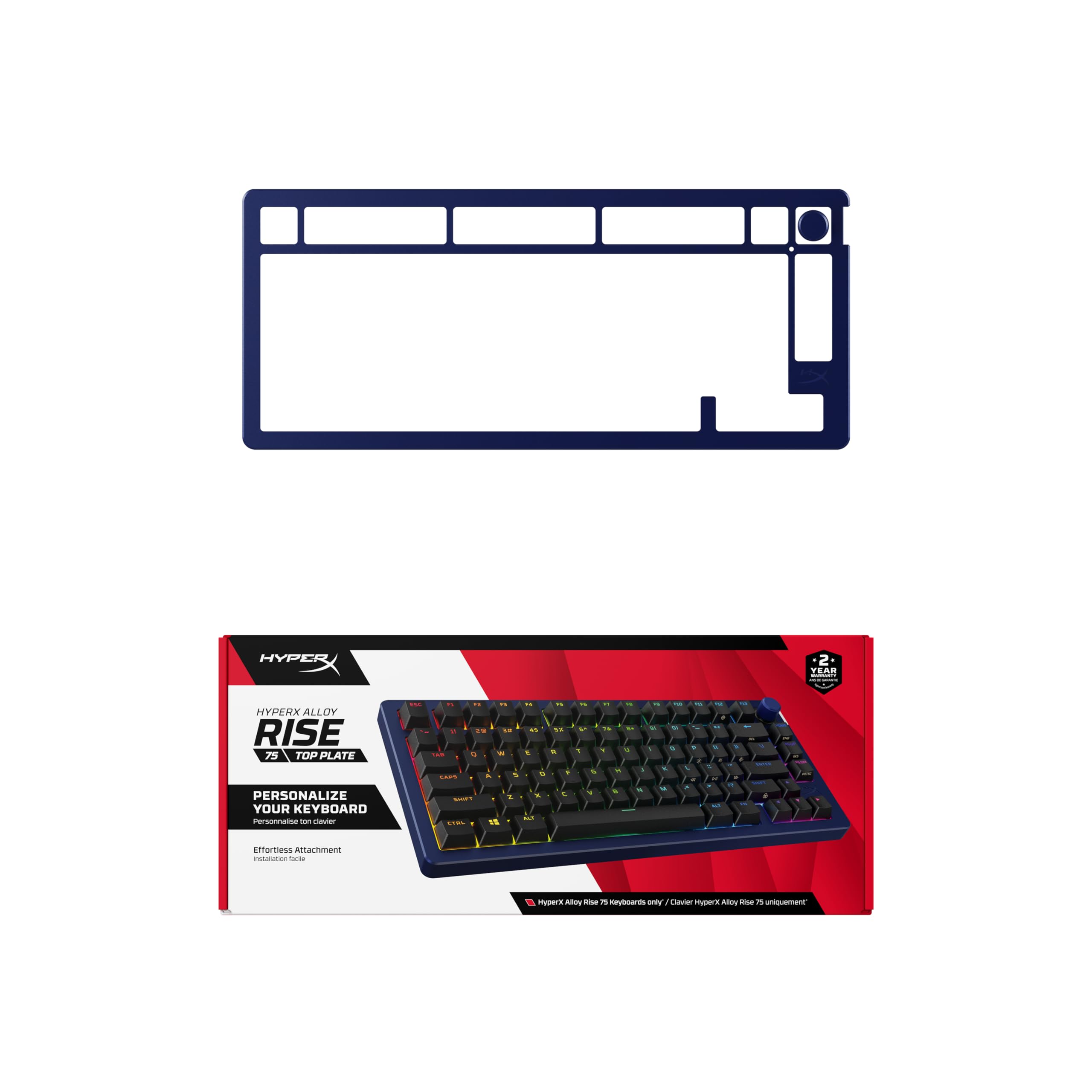 

HyperX Alloy Rise 75 Replacement Top Plate Magnetic Navy Blue Темно-синій