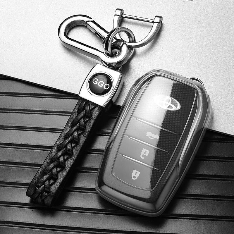 Transparent Toyota Keychains for Camry, RAV4, Crown, and Corolla Cars