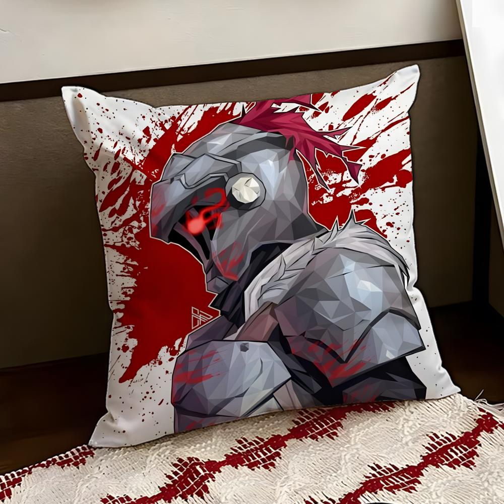 GGoblin Anime SSlayer Cushion Cover Reversible Soft Durable Pillow Cover Home Car MultiScene Use for Daily Comfort