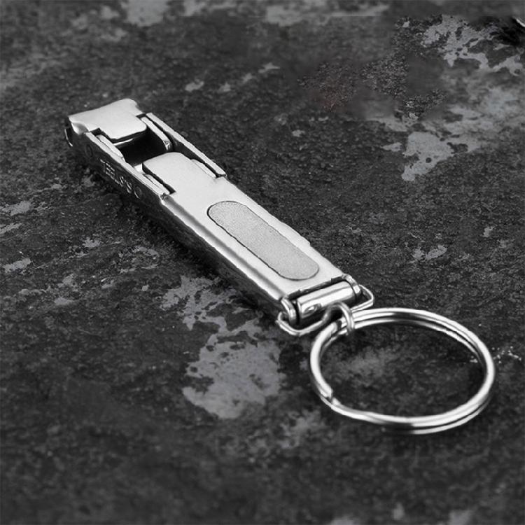 Stainless Steel Nail Clippers Fingernail Cutters with Nail File for Men Women