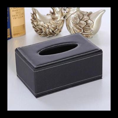 NHZHIW Faux Leather Desktop Tissue Box