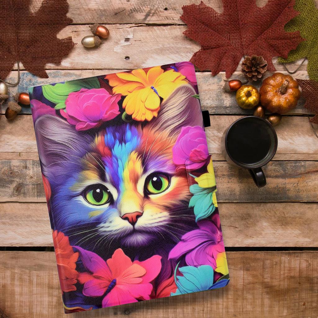 For Xiaomi Redmi Pad 2 Case Card Holder Pattern Print Leather Cover