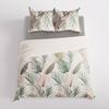 LUSH bedding set 220x200 cm - cotton sateen, tropical leaf pattern