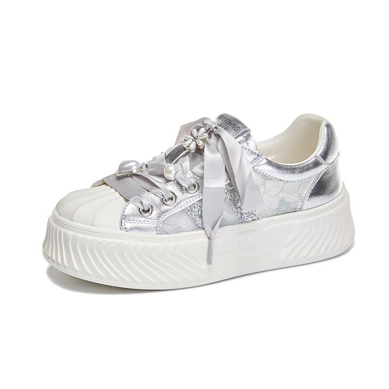 Foam Bottom Shell Head Little White Shoes Women's Summer New Thick-soled Casual Breathable Women's Shoes Sports Versatile Board Shoes