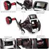 New 13+1 Bearing Left/Right Fishing reel with Digital Display Fishing Line Counter Saltwater Carp Reel 6.3:1 Casting Scroll Tool