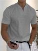 Men's 2023 Summer V-Neck Fitness T-Shirt - Elastic Cotton Short Sleeve