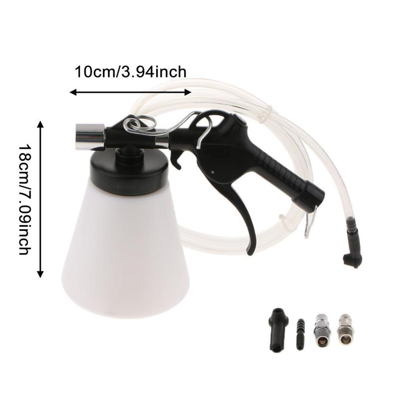 Pneumatic Brake Bleeder Fluid Replacement Tool Set for Car with 4 Master Cylinder Adapters for Single Person Brake Bleeding