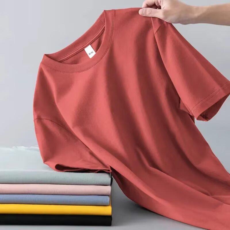 Men's Casual Crew Neck Short Sleeve Solid Color T-Shirt