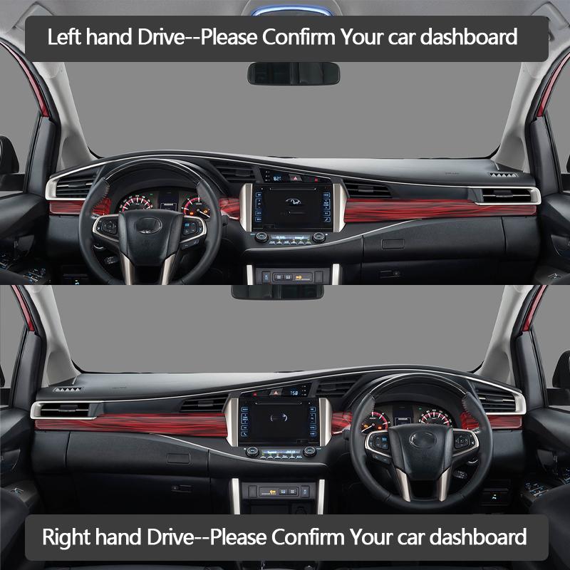 For Toyota Kijang Innova 2 Crysta AN140 2016- 2021 Anti-Slip Dashboard Cover Protective Pad Car Accessories Sunshade Carpet 2018