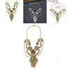 Ethnic Vintage Alloy Necklace With Geometric Pendant And Water Wave Chain For Women