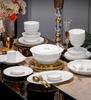 Bone China Pure White Underglaze Bowl & Plate Set - Household Porcelain Tableware, Gift Boxed