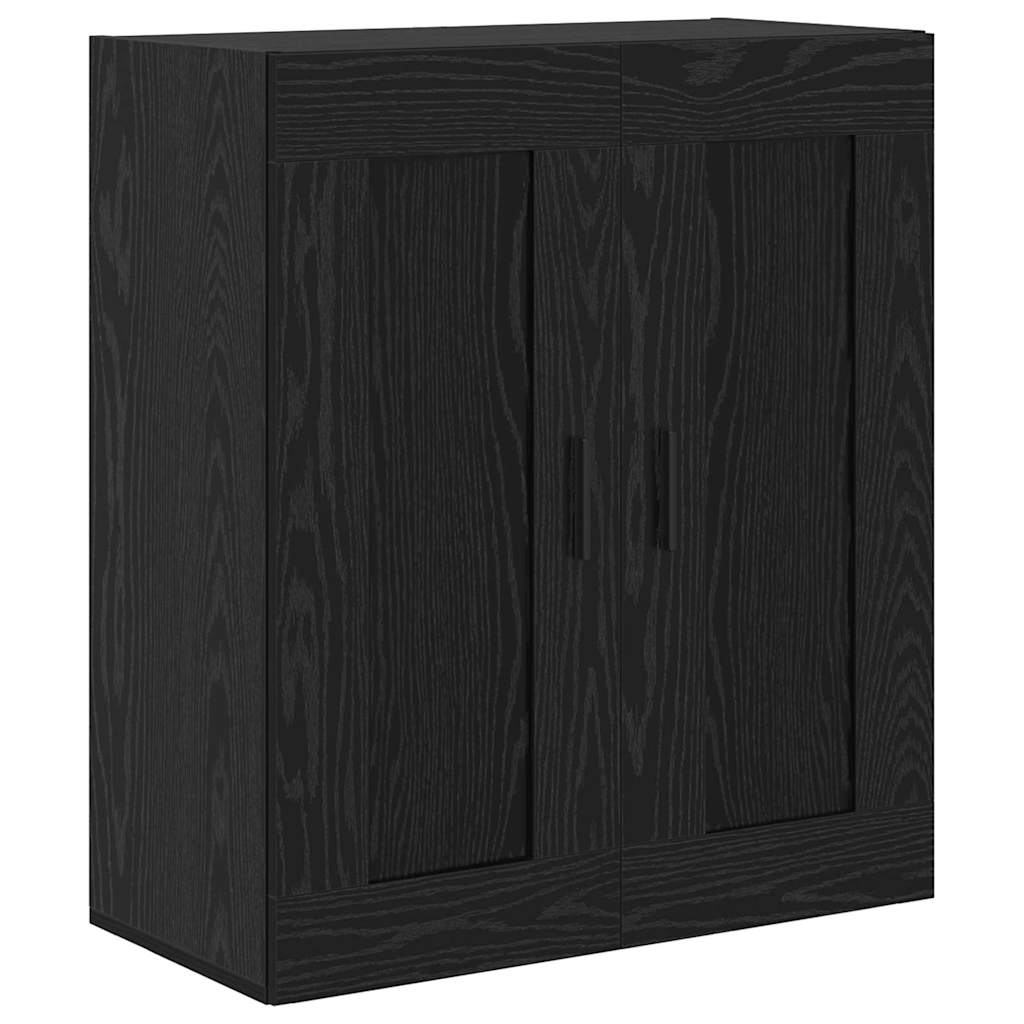 Highboard 2 pcs Black Oak Effect Particleboard
