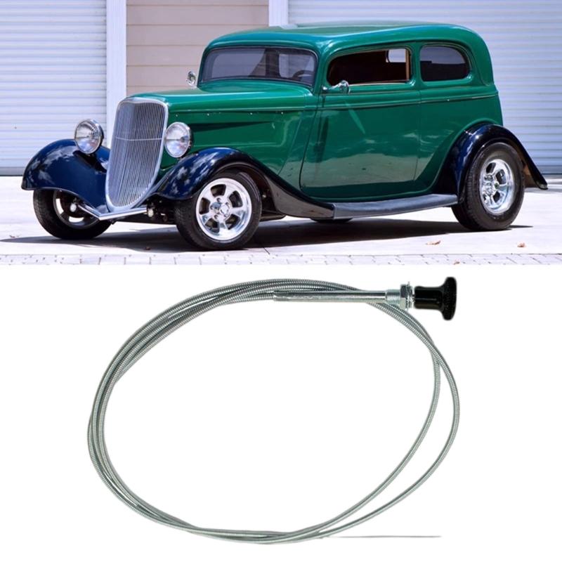 Automotive Long Lasting All Purpose Manual Throttle Choke Cable Rustresistant Pull Rods for Efficient Vehicle Upgrades
